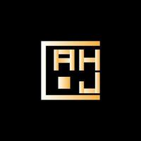 ahj lettre logo vecteur conception, ahj Facile et moderne logo. ahj luxueux alphabet conception