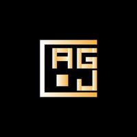 adj lettre logo vecteur conception, adj Facile et moderne logo. adj luxueux alphabet conception