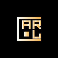 arl lettre logo vecteur conception, arl Facile et moderne logo. arl luxueux alphabet conception