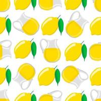 illustration sur le thème grosse limonade colorée en pot de citron vecteur