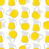 illustration sur le thème grande limonade colorée dans une cruche en verre vecteur