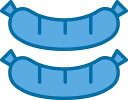 conception d'icône de vecteur de saucisse