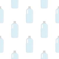 illustration sur le thème défini des bouteilles en plastique de types identiques vecteur