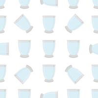 illustration sur le thème ensemble de couleurs tasses en verre de types identiques vecteur