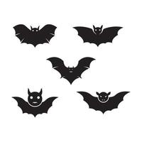 création de logo d'images de chauve-souris vecteur