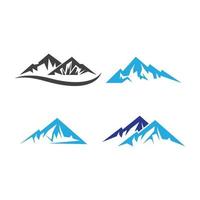 images de logo de montagne vecteur