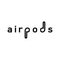 airpods logo conception adobe illustrateur ouvrages d'art vecteur