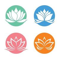 images de logo de lotus de beauté vecteur