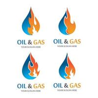 images du logo du pétrole et du gaz vecteur