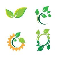 images de logo de feuille vecteur