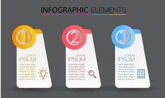 modèle de zone de texte moderne, bannière d'infographie vecteur