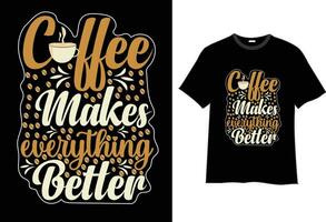 café T-shirt conception , café conceptions, café T-shirt devis, vecteur T-shirt conception, typographie citations