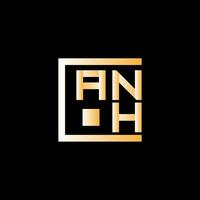 anh lettre logo vecteur conception, anh Facile et moderne logo. anh luxueux alphabet conception