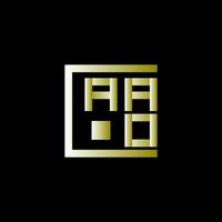 aao lettre logo vecteur conception, aao Facile et moderne logo. aao luxueux alphabet conception