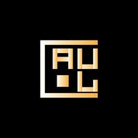 aul lettre logo vecteur conception, aul Facile et moderne logo. aul luxueux alphabet conception