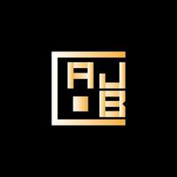 ajb lettre logo vecteur conception, ajb Facile et moderne logo. ajb luxueux alphabet conception