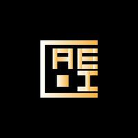 aei lettre logo vecteur conception, aei Facile et moderne logo. aei luxueux alphabet conception