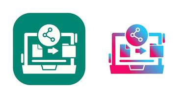 icône de vecteur de partage de fichiers