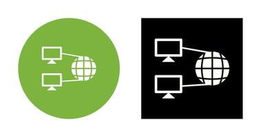 icône de vecteur de connectivité internet