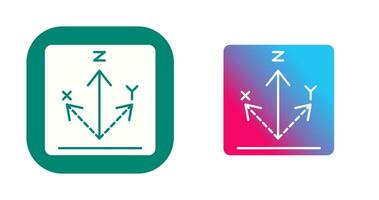 icône de vecteur d'axe