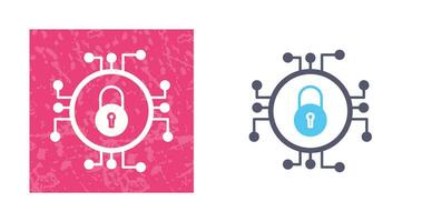 icône de vecteur de sécurité des données unique