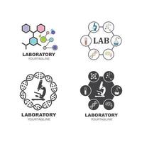 L'icône de laboratoire conception d'illustration vectorielle logo vecteur