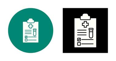 icône de vecteur de rapport médical