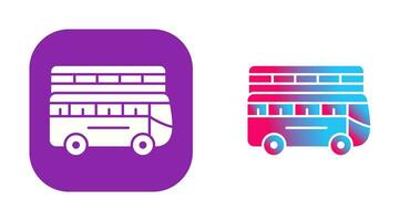 icône de vecteur de bus double