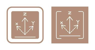 icône de vecteur d'axe
