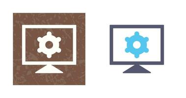 icône de vecteur de paramètres d'ordinateur