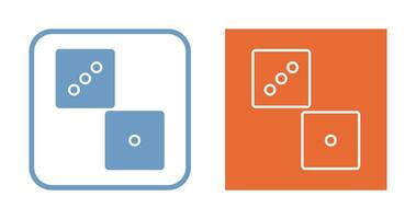 icône de vecteur de dés unique