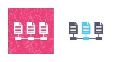 icône de vecteur de fichiers réseau