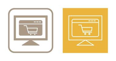 icône de vecteur de site de commerce électronique