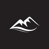 modèle de conception de vecteur de logo de montagne