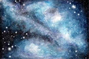 fond de ciel galaxie aquarelle abstraite, texture cosmique. ciel de nuit. vecteur