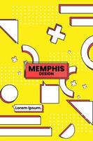 Vector illustration de style rétro géométrique de Memphis