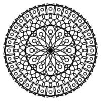 mandala pour la page de livre de coloriage vecteur