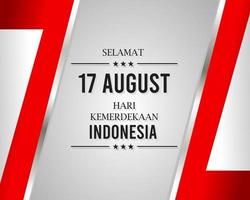 joyeux 17 août fête de l'indépendance de l'indonésie vecteur