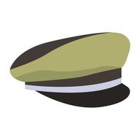 casquette militaire et soldat vecteur