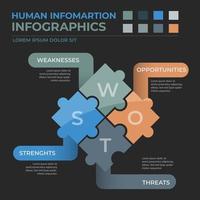 vecteur de conception de modèle d'infographie d'entreprise