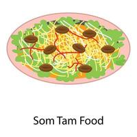 nourriture som tam vecteur