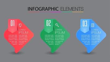 modèle de zone de texte moderne, bannière d'infographie vecteur