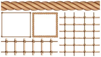 Corde et nombreux usages de la corde vecteur