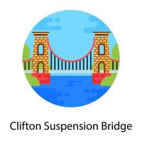 pont suspendu de clifton vecteur