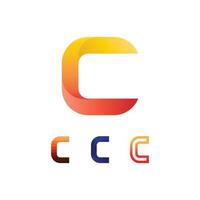 logo c et vitamine et police c lettre identité et entreprise de conception vecteur