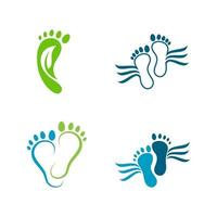 soins des pieds logo modèle vecteur icône illustration