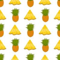 illustration sur le thème gros ananas transparent coloré vecteur