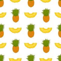 illustration sur le thème gros ananas transparent coloré vecteur