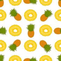 illustration sur le thème gros ananas transparent coloré vecteur