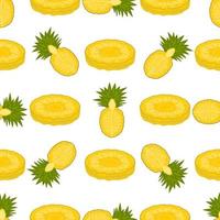 illustration sur le thème gros ananas transparent coloré vecteur